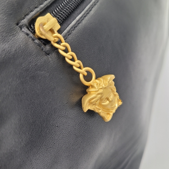 GIANNI VERSACE 1990 Couture Lambskin Leather Handbag - Picture 3 of 13